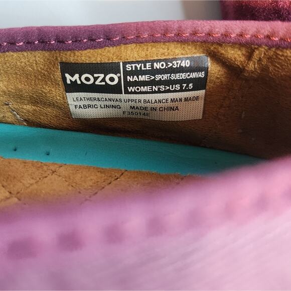 Mozo Sport Work Slip Resistant Suede and Canvas Shoe 7.5 - Picture 2 of 8